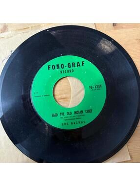Gus Backus - Wooden Heart/Said the Old Indian Chef 45rpm VG+ R17